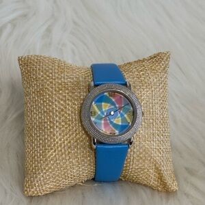 Source Unknown Blue Band Multicolor Dial Women's Watch
